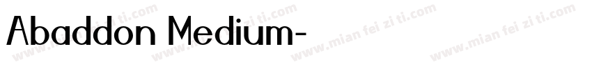 Abaddon Medium字体转换